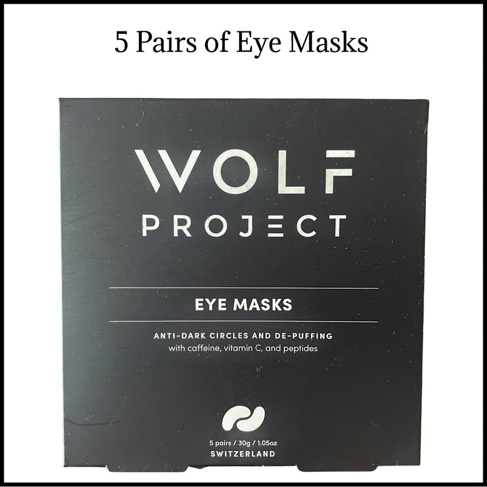 *SALE* WOLF Project 5 Pk Eye Masks. New in Box.
